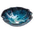 Sleep Ez EB-GS37 Carribean Wave Glass Vessel Sink SL288683